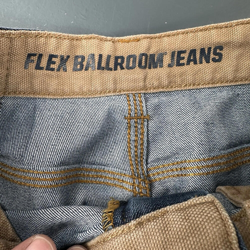 Duluth Trading Jean Shorts Men 32 Blue Flex Ballroom Carpenter Coolmax Denim Dad - Picture 5 of 6